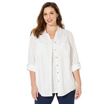 Catherines Women's Plus Size The New Utility Shirt