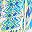 Aqua Ikat Patchwork
