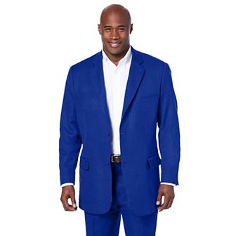 KingSize Men's Big & Tall Linen Blend Two-Button Suit Jacket