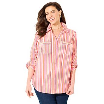 Catherines Women's Plus Size Petite The New Utility Shirt