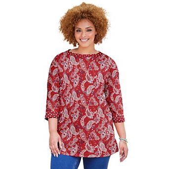 Catherines Women's Plus Size Liz&Me Boatneck Top