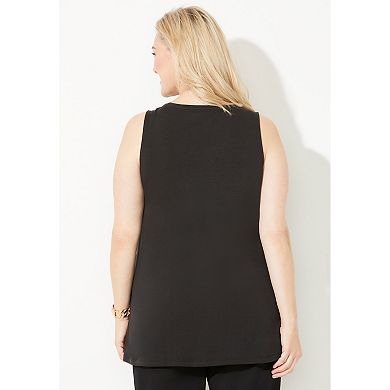 Catherines Women's Plus Size Liz&Me Scoopneck Tank