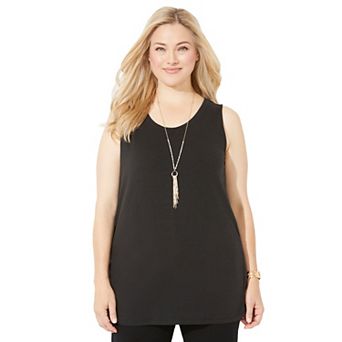 Catherines Women's Plus Size Liz&Me Scoopneck Tank
