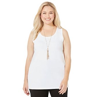 Catherines Women's Plus Size Liz&Me Scoopneck Tank