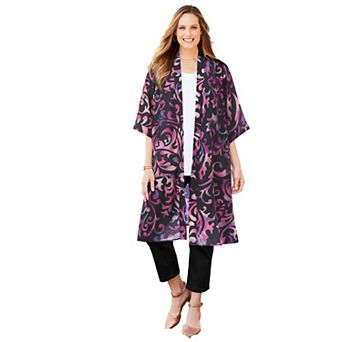 Catherines Women's Plus Size Luxe Georgette Long wrap