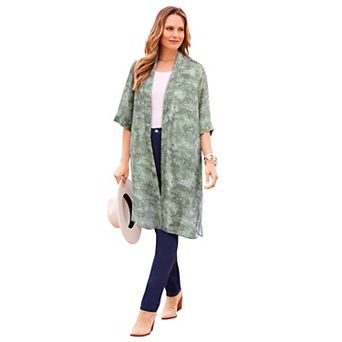 Catherines Women's Plus Size Luxe Georgette Long wrap