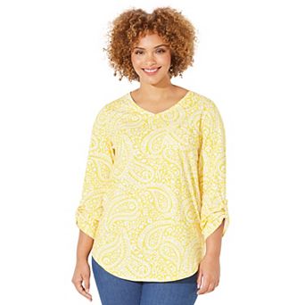 Catherines Women's Plus Size Liz&Me V-Neck Top