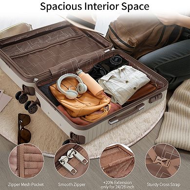 Merax 4 Piece Luggage Set Suitcase Set