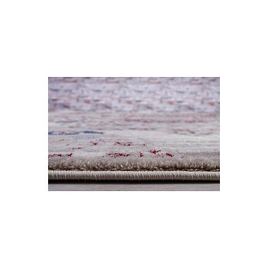 Luxe Weavers Distressed Floral Area Rug