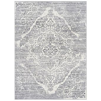 Luxe Weavers Distressed Floral Area Rug