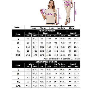 Two Piece Outfits For Women Lounge Set Short Sleeve Jersey Knit Matching Sets