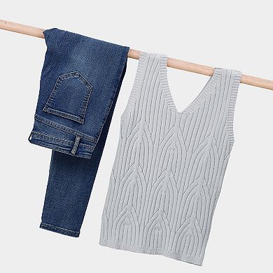 Womens V Neck Sleeveless Sweaters Vest Casual Knit Pullover Tank Tops Summer Cami Shirt