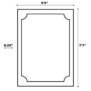 Odense High-Low Minimalist Angle Geometric Indoor/Outdoor Area Rug