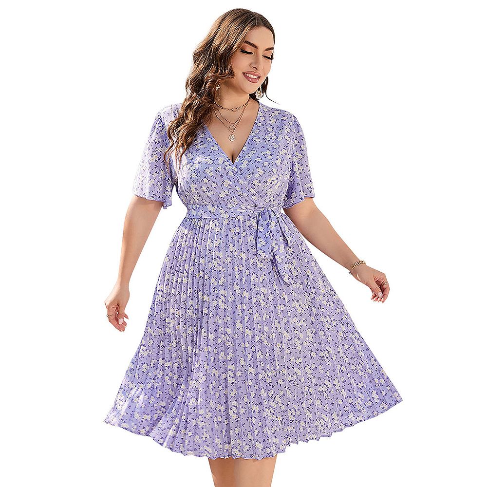 Orlaith | Women's Summer Sleeveless Dress with Wrap Neckline main image 1