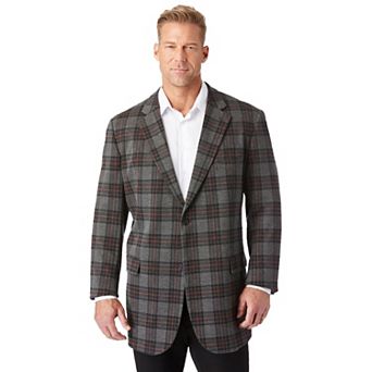 Kingsize Men's Big & Tall Ponte Stretch Knit Blazer