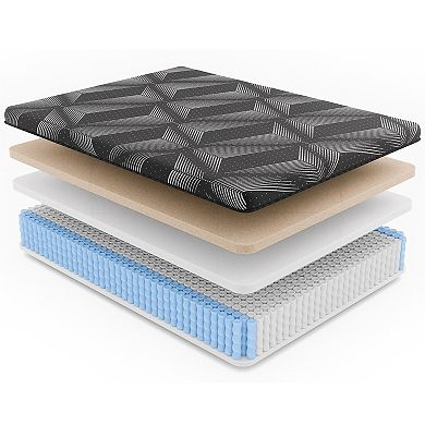 Matrix Copper Hybrid Waterfall-top 11"mattress, Medium Feel
