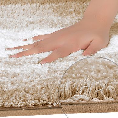 Rectangle Bathroom Rug Plush Shaggy Bath Carpet Bath Mat for Bathroom Floor 20" x 32"
