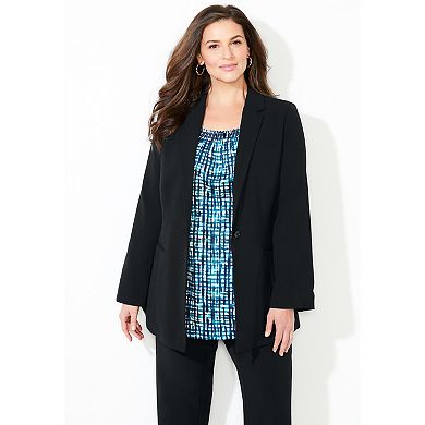 Catherines Women's Plus Size Right Fit; Blazer