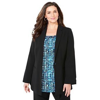 Catherines Women's Plus Size Right Fit; Blazer