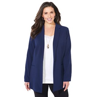 Catherines Women's Plus Size Right Fit; Blazer