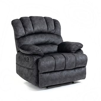 Merax Large Manual Recliner Chair In Fabric