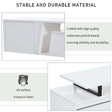 Merax Minimalist Rectangle Extendable Tv Stand