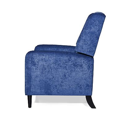 Merax Oversized Textured Fabric Pushback Recliner