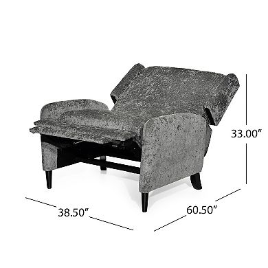 Merax Oversized Textured Fabric Pushback Recliner