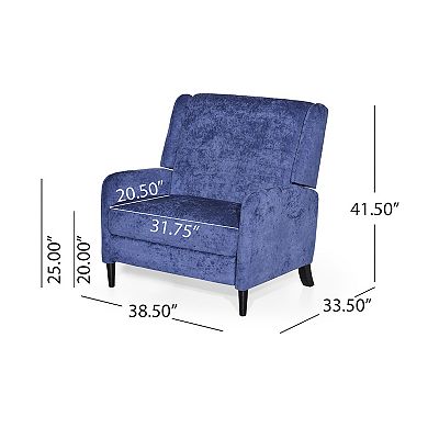 Merax Oversized Textured Fabric Pushback Recliner