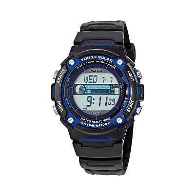 Casio Men s Tough Solar Illuminator Tidal Moon Graph Digital Chronograph Watch WS210H 1AV