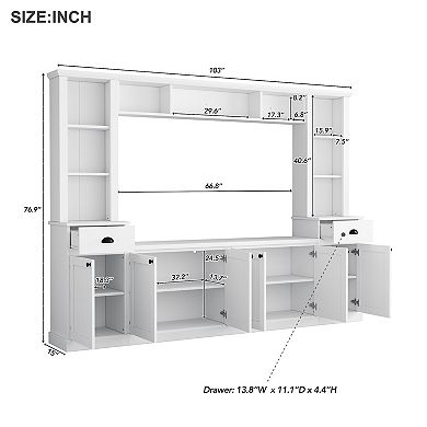 Merax Modernist Large Media Console Tv Stand