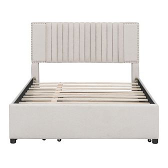 Merax Classic Platform Bed With Drawers And Trundle