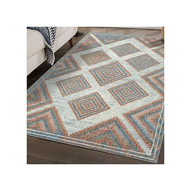 Luxe Weavers Diamond Geometric Area Rug