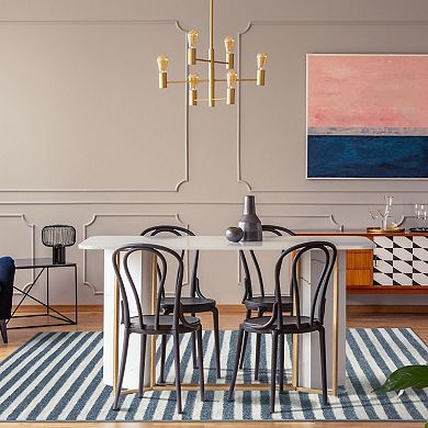 Luxe Weavers Striped Area Rug