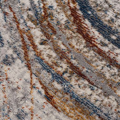 Luxe Weavers Geometric Abstract Circle Area Rug