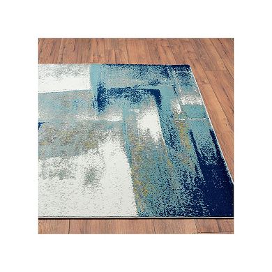 Luxe Weavers Modern Abstract Strokes Area Rug
