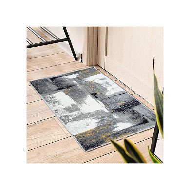 Luxe Weavers Modern Abstract Strokes Area Rug