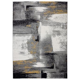 Luxe Weavers Modern Abstract Strokes Area Rug