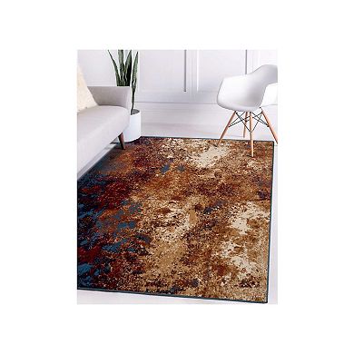 Luxe Weavers Modern Abstract Splatter Area Rug