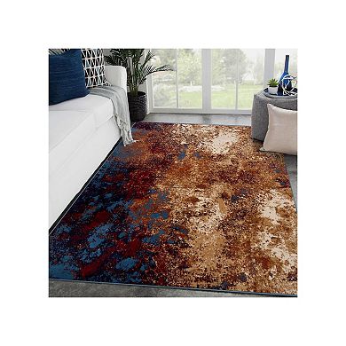 Luxe Weavers Modern Abstract Splatter Area Rug