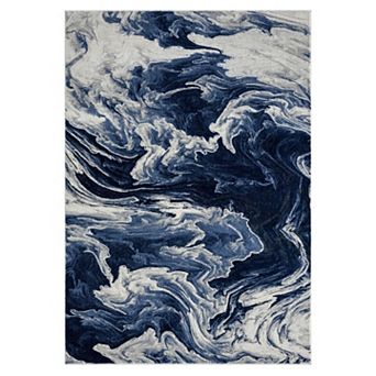 Luxe Weavers Marble Abstract Clouds Pattern Area Rug
