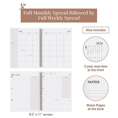 Riley's Planner 2024-2025 Academic Year, 18-month Cat-themed Weekly Planner