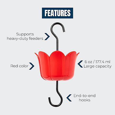 Mekkapro 2-pack Ant Moat For Hummingbird Feeders & Oriole Feeders,6 Oz Insect Guard
