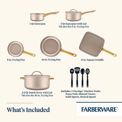Farberware® Radiant 12 pc Nonstick Cookware Set