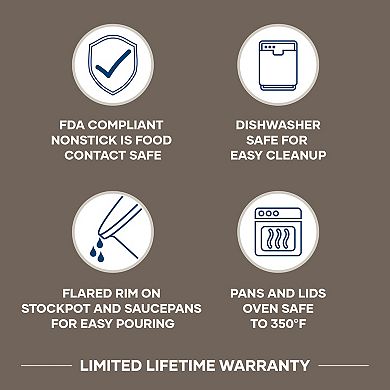 Farberware® Radiant 12 pc Nonstick Cookware Set