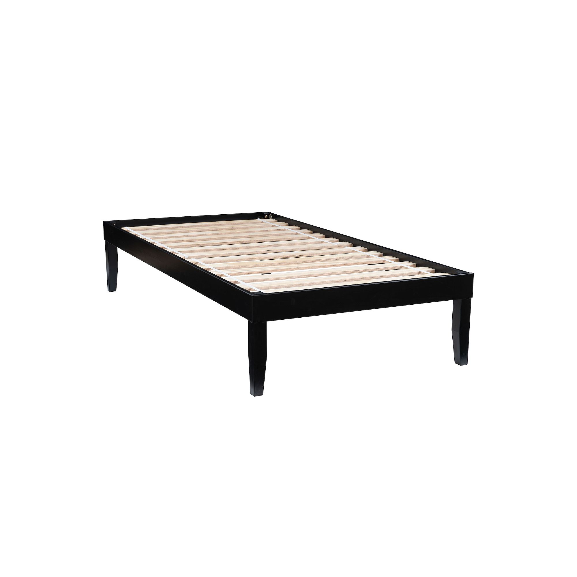 Linon Polly Queen Platform Bed Frame, Black