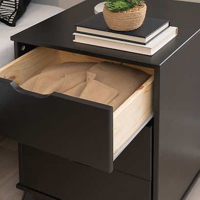 Linon Polly 3-Drawer Nightstand