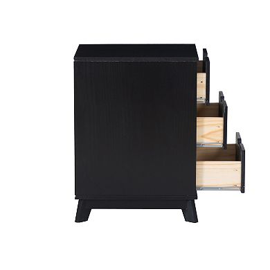 Linon Polly 3-Drawer Nightstand