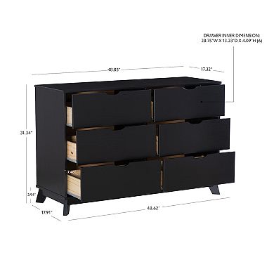 Linon Polly 6-Drawer Dresser