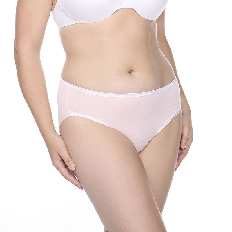 Women's Naomi and Nicole® No Show, No Lines Hipster Panty A223, Size: Large, Veiled Pink